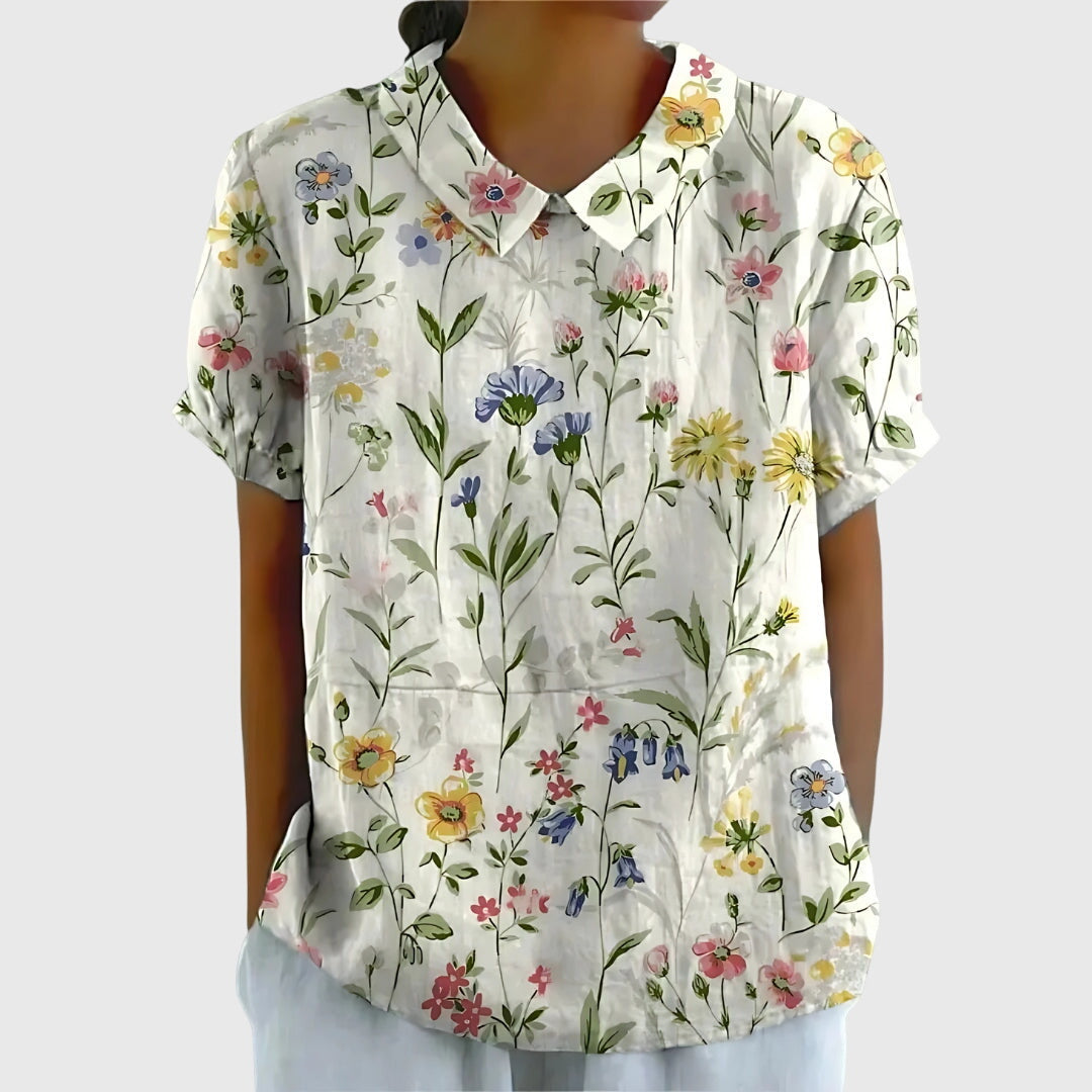 White with Flowers / 4XL