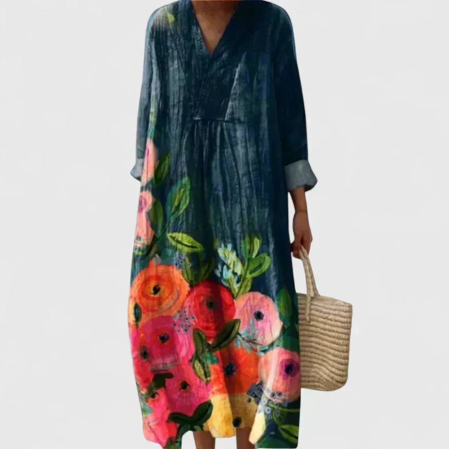 Ocean Blue Floral / 3XL